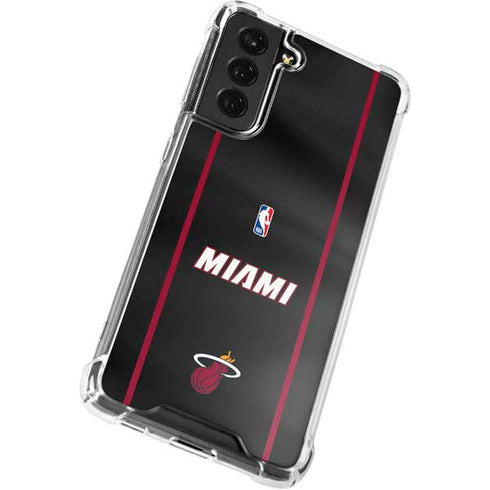 NBA Miami Heat Jersey Galaxy S21 FE Clear Case